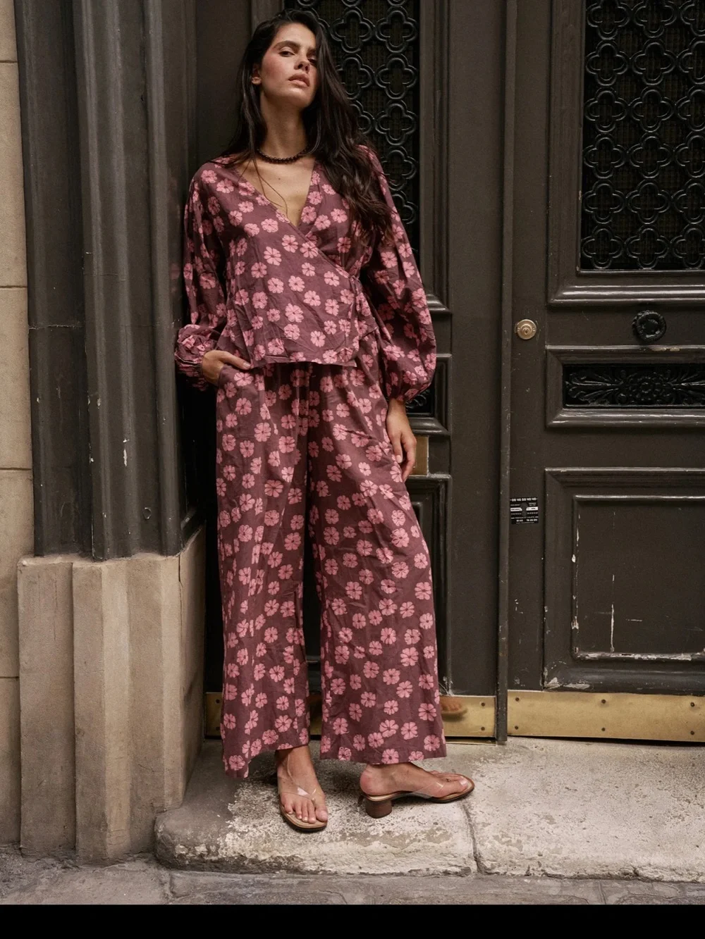 Daughters of India Nila Pants and Eesha Top Pink Cosmos NWT